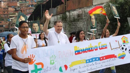 Pe. Ángel Fernández Artime em visita à Venezuela em fevereiro de 2020