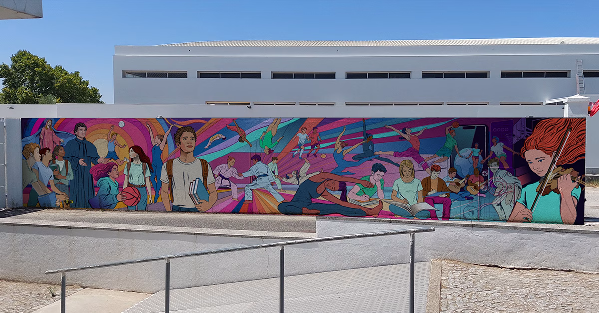 Salesianos de Évora inauguram mural na Festa da Família