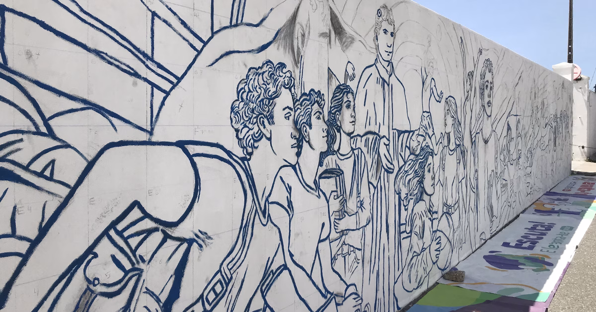 Salesianos de Évora inauguram mural na Festa da Família