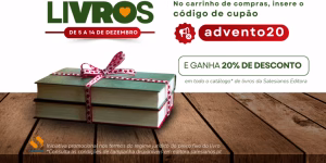 Salesianos Editora dá desconto direto de 20% no catálogo de livros