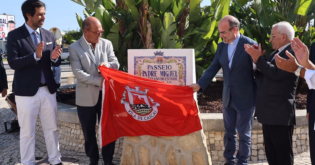Carlos Carreiras na homenagem ao Pe. Miguel Barros