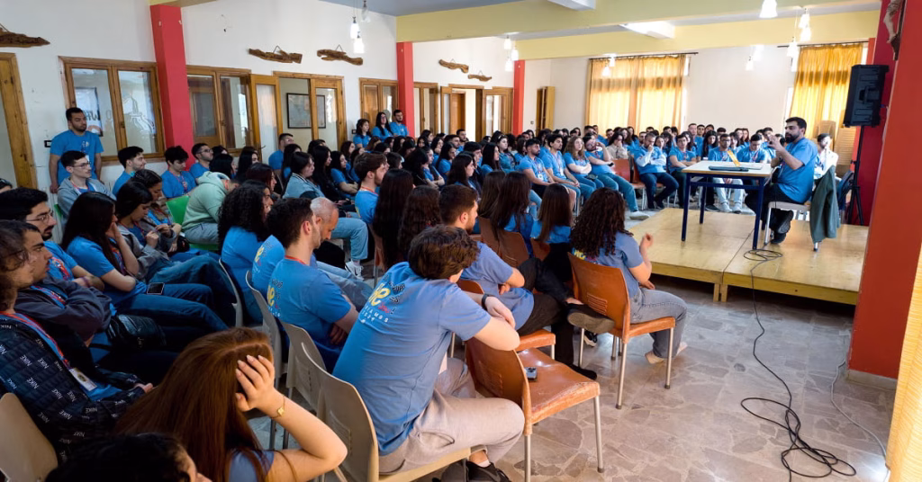 Jovens sírios juntos no Encontro MJS 