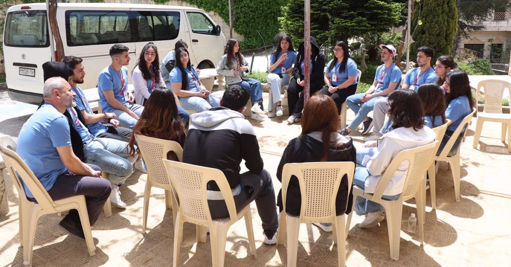 Jovens sírios juntos no Encontro MJS 