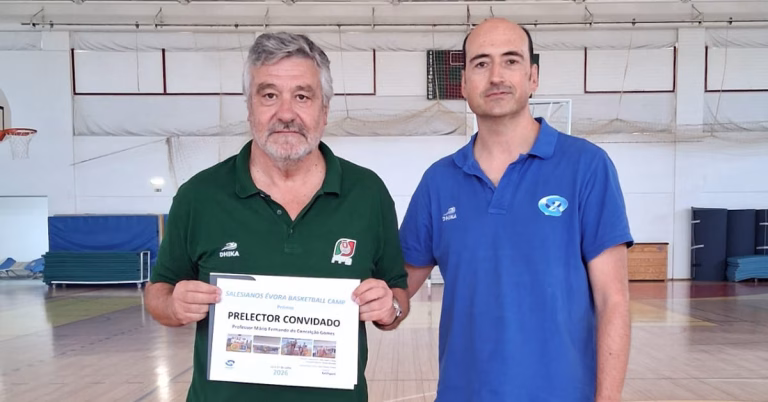 Selecionador Nacional de Basquetebol, Mário Gomes, nos Salesianos de Évora