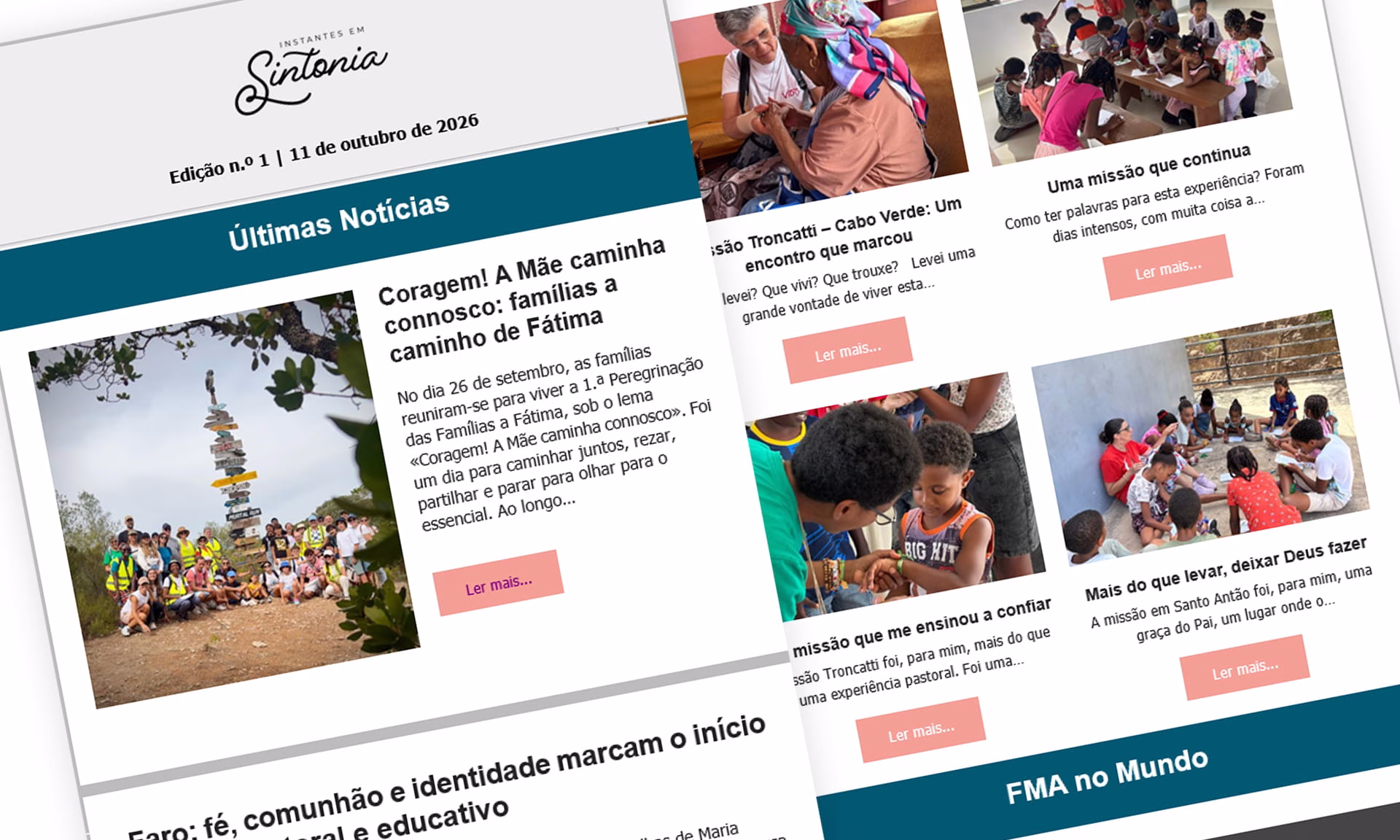 Filhas de Maria Auxiliadora criam newsletter para comunicação regular